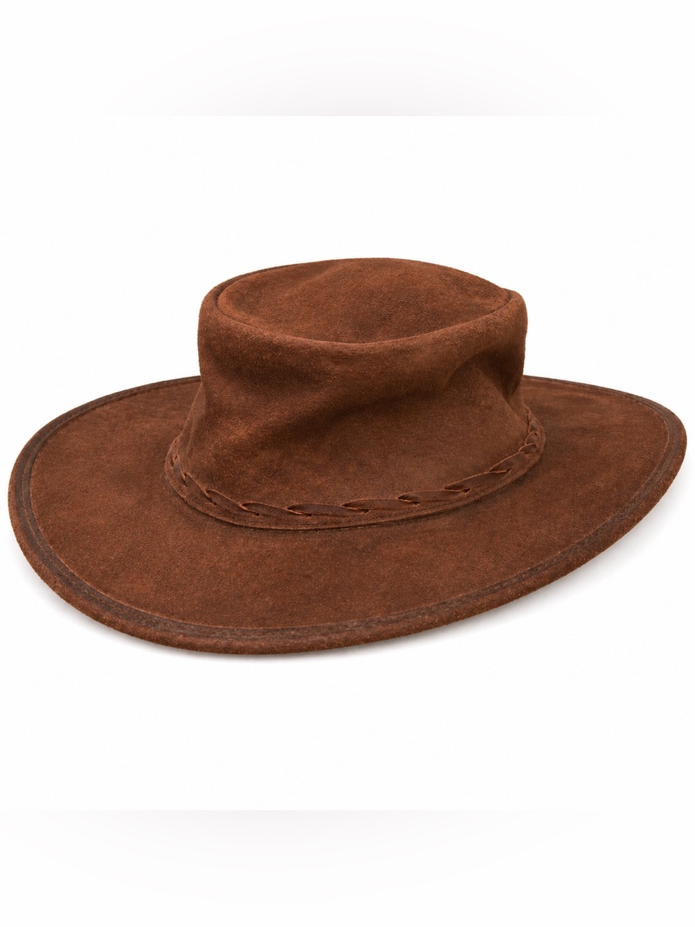 Overlander Bronco Vintage Leather Hat Made in Australia | Outback Cowboy Western